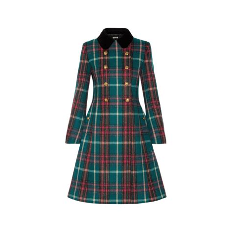 miu miu coat tartan|Coats And Jackets For Women .